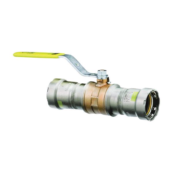 1-1/4 VIEGA CS MGPR(G) #30615 BRZ BALL VALVE W CS PRESS ENDS HNBR SEALING ELEMENTS MEGAPRESS(G) GAS (HNBR)