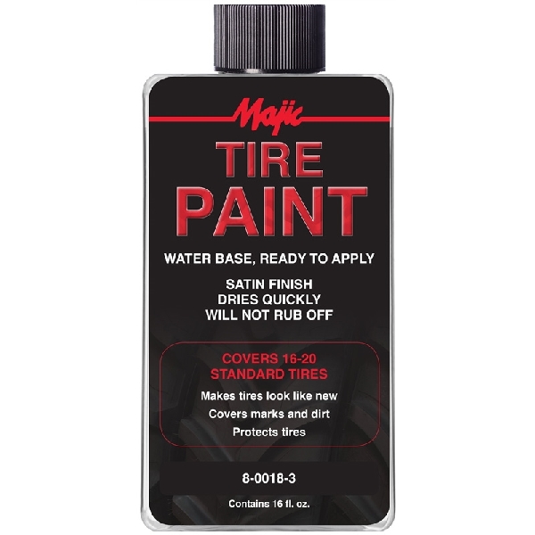 Majic Paints 800183 ReadytoApply Tire Paint, Black, 16 oz. Shop