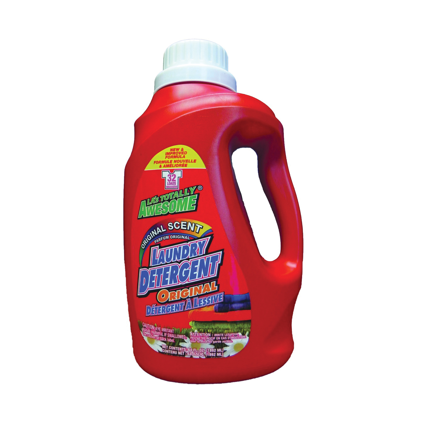 LA's TOTALLY AWESOME 233 Laundry Detergent, Liquid, Original, 64 oz